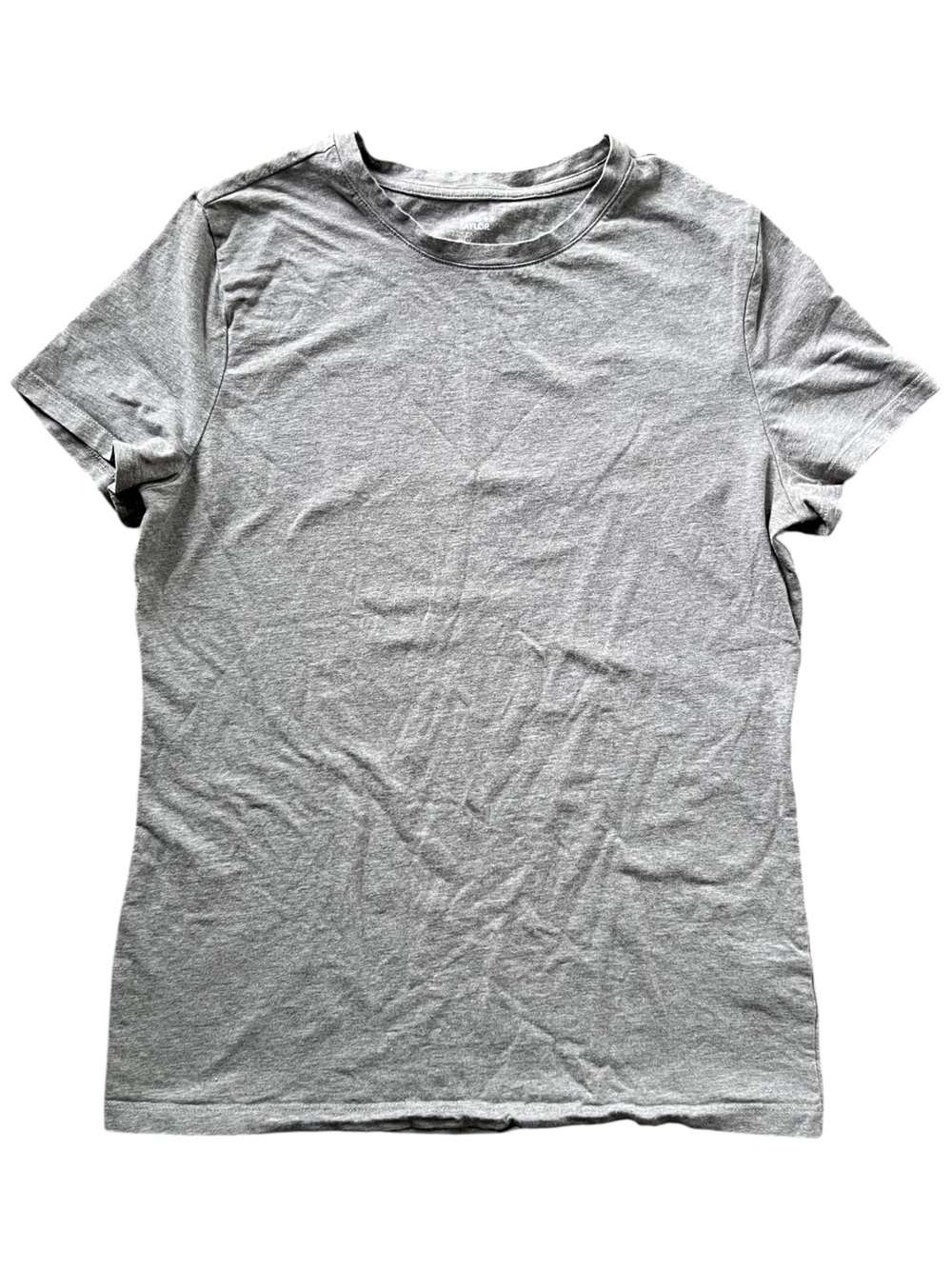 Lord & Taylor Gray Crew Neck T-Shirt